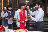 Cricketer Tilak Varma at Mana Shankara Vara Prasad Garu Movie Set